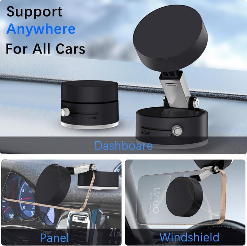 Revolutionary 2025 Vacuum Magnetic Suction Phone Holder - Compact, Adjustable, and Compatible with All Smartphones
