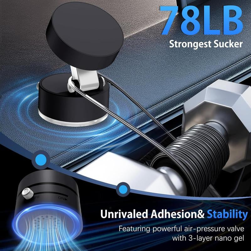 Revolutionary 2025 Vacuum Magnetic Suction Phone Holder - Compact, Adjustable, and Compatible with All Smartphones